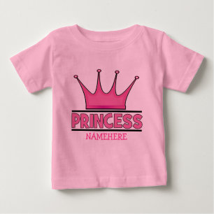 Anpassningsbar Rosa Princess T-shirt