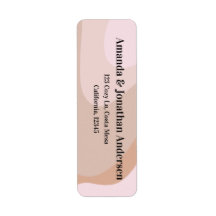 Anpassningsbar Rosa Retro Wave Bröllop Returadress