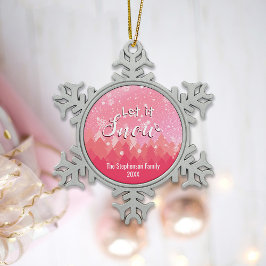 Anpassningsbar Rosa Snowy Forest God jul Julgranskula Keramik