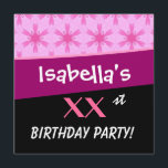 Anpassningsbar Rosa Star Blommor V001 Inbjudningar<br><div class="desc">Den här rosa stjärnblomsterdesignen är en roligt till inbjudan till party firande på 21-årsdagen. All text är helt anpassade. Du kan experimentera med olika papprare typer genom att klicka på fliken "Inbjudningsalternativ" i det övre högerna. Jag rekommenderar den metalliska papper som ge din födelsedag inbjuder till en festshimmer och shine....</div>