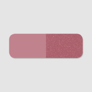 Anpassningsbar roséguld dubbelstruktur tag namnbricka