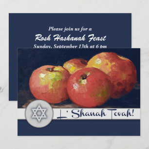 Anpassningsbar Rosh Hashanah Firande Party Inbjudningar