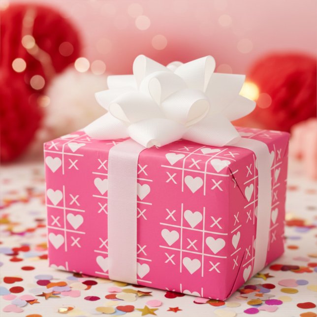 Anpassningsbar Rosy Rosa XOXO par Bröllop, årsdag Presentpapper (Skapare uppladdad)