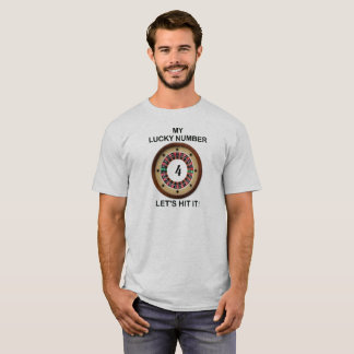 ANPASSNINGSBAR Roulette Lucky Number här T Shirt