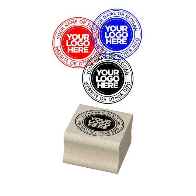Anpassningsbar Round Business Rubber Frimärke Stämpel (custom rubber stamp - any ink color)