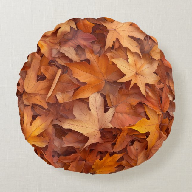 Anpassningsbar Round Cushion 16-tums dekorativ fyl Rund Kudde (Framsidan)