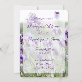 Anpassningsbar Round Lavender Bohemian Rehearsal I Inbjudningar