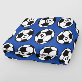Anpassningsbar Royal Blue Ocer Ball Mönster Fleecefilt