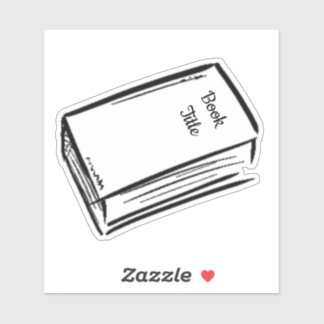 Anpassningsbar Rubrik Bok Klistermärken