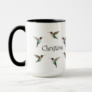 Anpassningsbar Ruby-throated Hummingbird Mugg