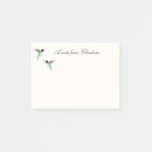 Anpassningsbar Ruby-throated Hummingbird Post-it N Block