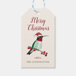 Anpassningsbar Ruby-throated Hummingbird Presentetikett