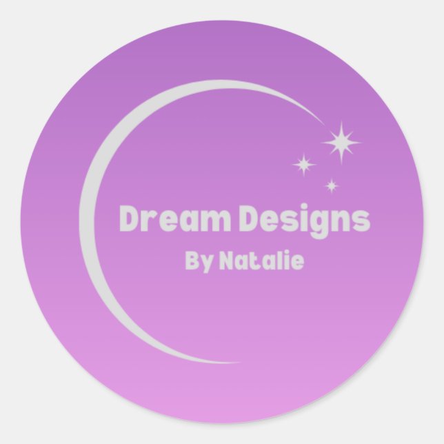 Anpassningsbar Rund Logotyp - etikett (Framsida)