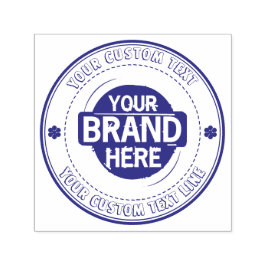 Anpassningsbar rund text med Logotyp Självfärgande Stämpel