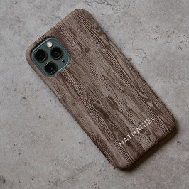 Anpassningsbar Rustic Mörk Brown Färgad Faux Woodg