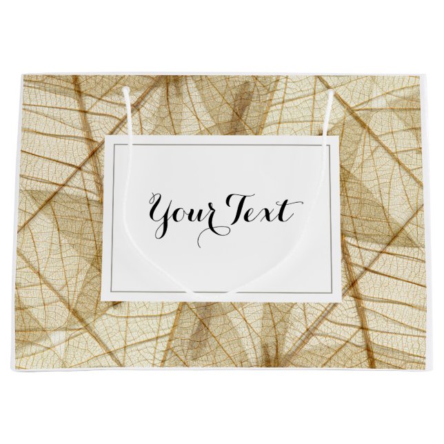 Anpassningsbar Rustic Sheer Snöre Löv (Framsidan)