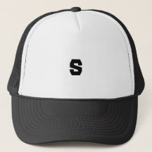 Anpassningsbar S Monogram Handsome-Cap in White an