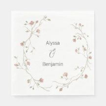 Anpassningsbar Sage & Bohemian Bröllop Napkin