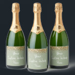 Anpassningsbar Sage Grönt Guld din text här Person<br><div class="desc">personlig champagne-flaska-etikettgåva,  skräddarsydd Julklapp för henne,  årsjubileum överraskning party,  bröllopsmiddagsförmån bord,  födelsedagskalkal 30:e 21:e 25:e,  bachelorette night hen do resa,  bach helg studenten möhippa,  College student School glitter him,  35e 40:e 55:e,  60:e 65e 7 0th uni grad</div>