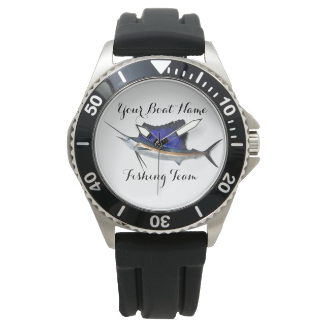 Anpassningsbar Sailfish Namn Armbandsur (Framsida)