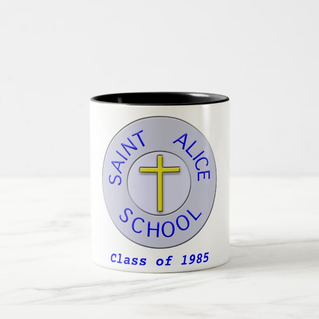 Anpassningsbar Saint Alice School Färg Klass av Två-Tonad Mugg (Center)