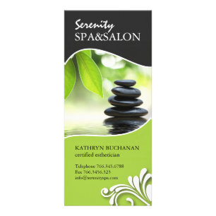 ANPASSNINGSBAR SALON & SPA RACK-KORT REKLAMKORT