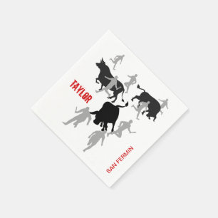 Anpassningsbar, San Fermin Pamplona, encierro/bull Pappersservett