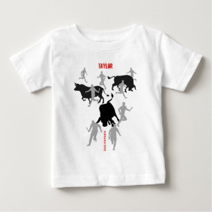 Anpassningsbar, San Fermin Pamplona, encierro/bull T Shirt