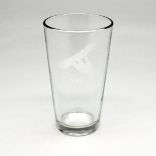 Anpassningsbar Sand Etched Pint Glass #16
