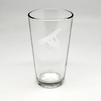Anpassningsbar Sand Etched Pint Glass #16