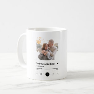 Anpassningsbar Sång Favorite Sång One Photo  Kaffemugg