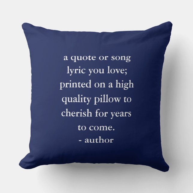 Anpassningsbar Sång Lyric Kudde (Framsida)