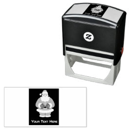 Anpassningsbar Santa Image text Self Inking Rubber Självfärgande Stämpel
