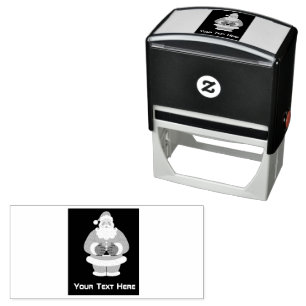Anpassningsbar Santa Image text Self Inking Rubber Självfärgande Stämpel