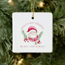 Anpassningsbar Santa ornament DIY Helgdag julvibe