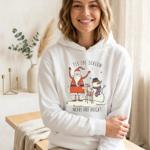 Anpassningsbar Santa Snögubbe Star Hygge julrenar T Shirt