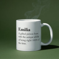 Anpassningsbar Sarkastic Definition Coffee Mugg fo