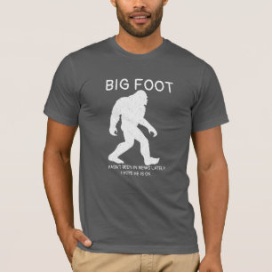 Anpassningsbar Sasquatch Humor & Laughs, Funny Big T Shirt