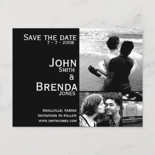 Anpassningsbar Save the Date-annonsering Meddelande Vykort