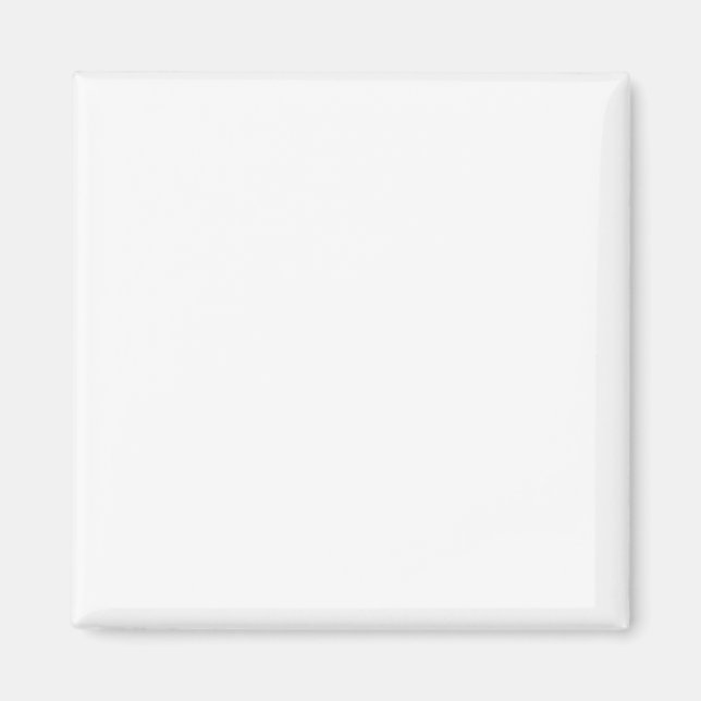 Anpassningsbar Says it Square Magnet (Framsidan)