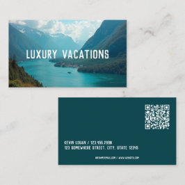 Anpassningsbar Scan Code Travel Agent Visitkort