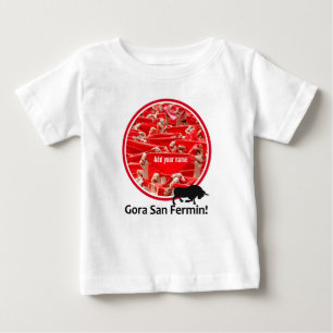 Anpassningsbar scarf, San Fermin encierro, tjur sp T Shirt