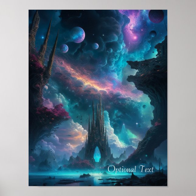 Anpassningsbar Sci-Fi Fantasy Affisch (Framsidan)