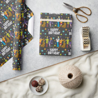 Anpassningsbar Scooby-Doo Gang Grattis på födelsed Presentpapper