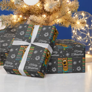 Anpassningsbar Scooby-Doo Ruh Roh Julsnöflake Presentpapper