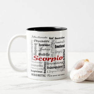 Anpassningsbar Scorpio Horoscope Zodiac Traits Col Två-Tonad Mugg