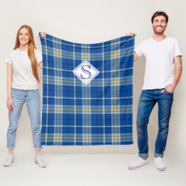 Anpassningsbar Scotland flagga färger tartan plaid Fleecefilt