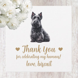Anpassningsbar Scottish Terrier Hund Wedding Favor Gåvor Etiketter