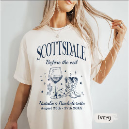 Anpassningsbar Scottsdale Bache Party före slöjan T Shirt