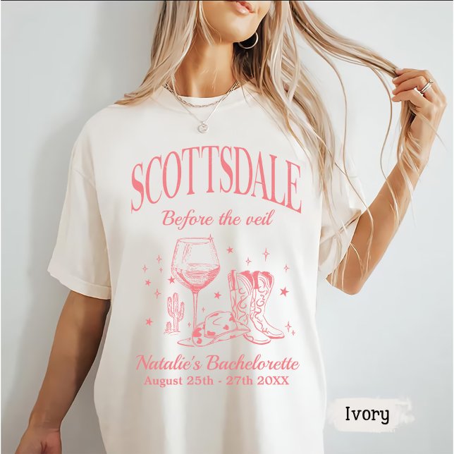 Anpassningsbar Scottsdale Bache Party före slöjan T Shirt (Skapare uppladdad)
